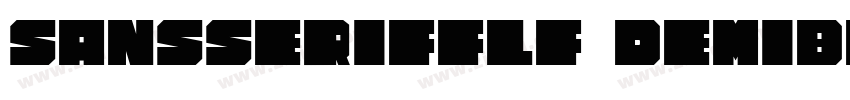 SansSerifFLF Demibol字体转换